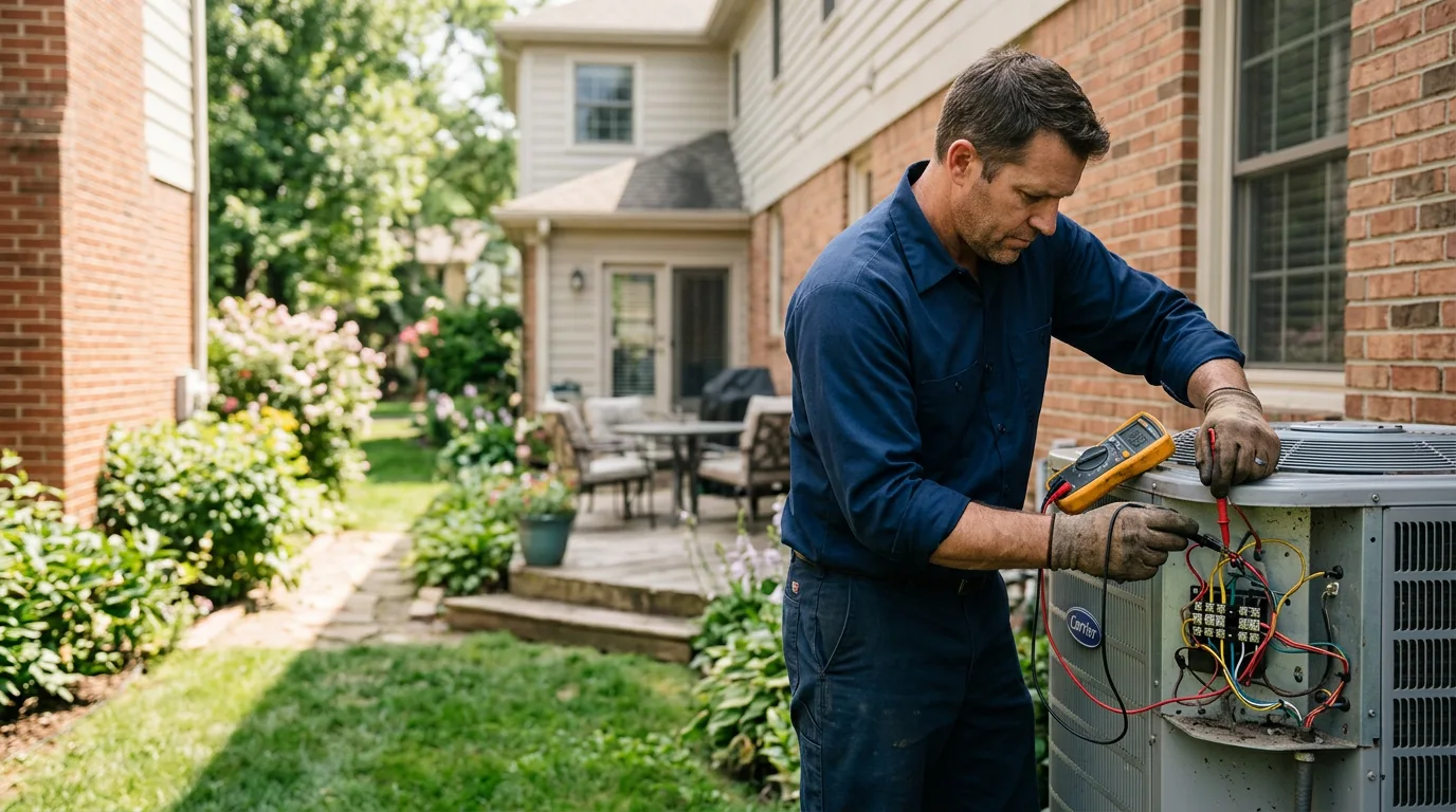 HVAC technician working near Cleveland, UT